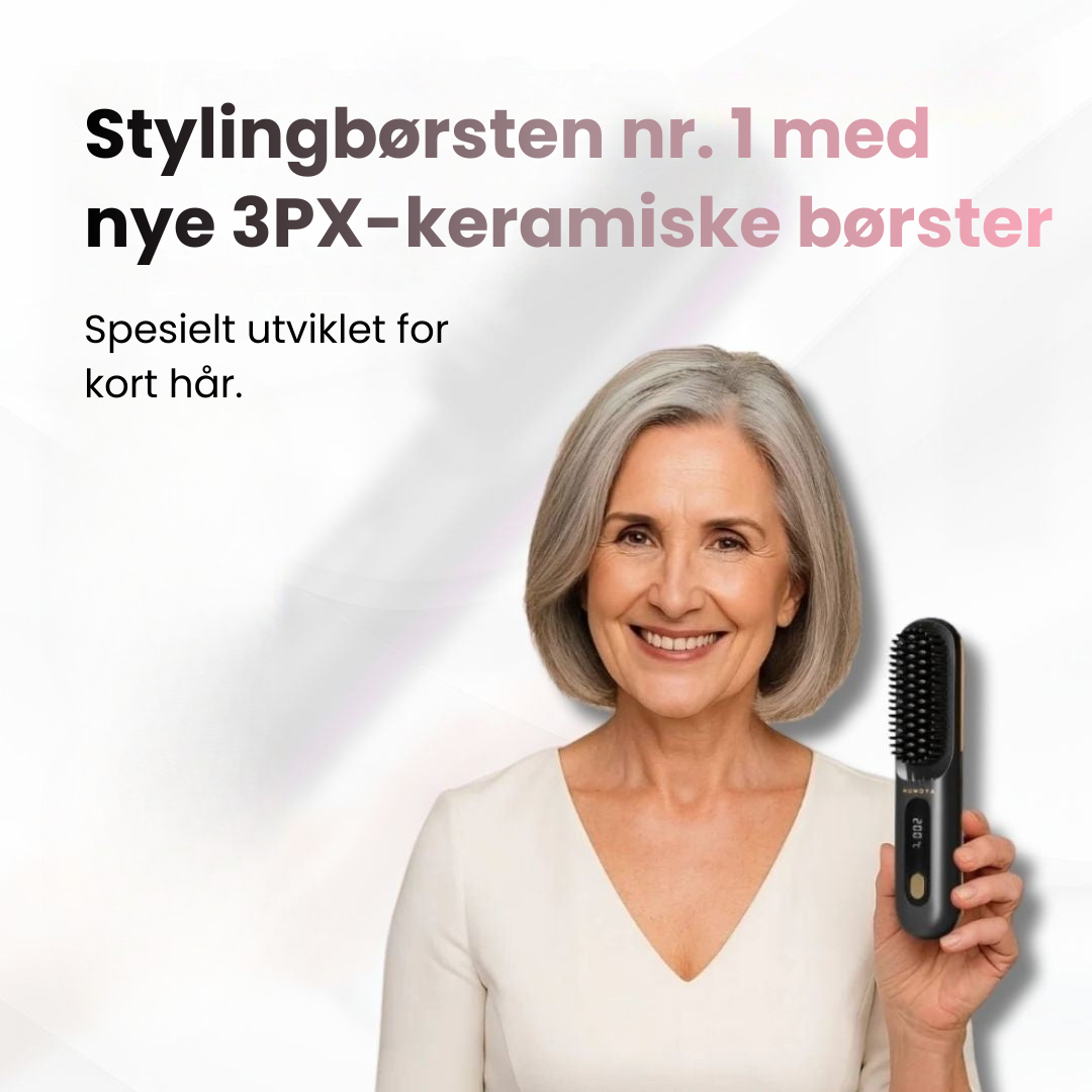 NordicBeauty GoBrush â den intelligente stylingbĂžrsten for kort hĂ„r